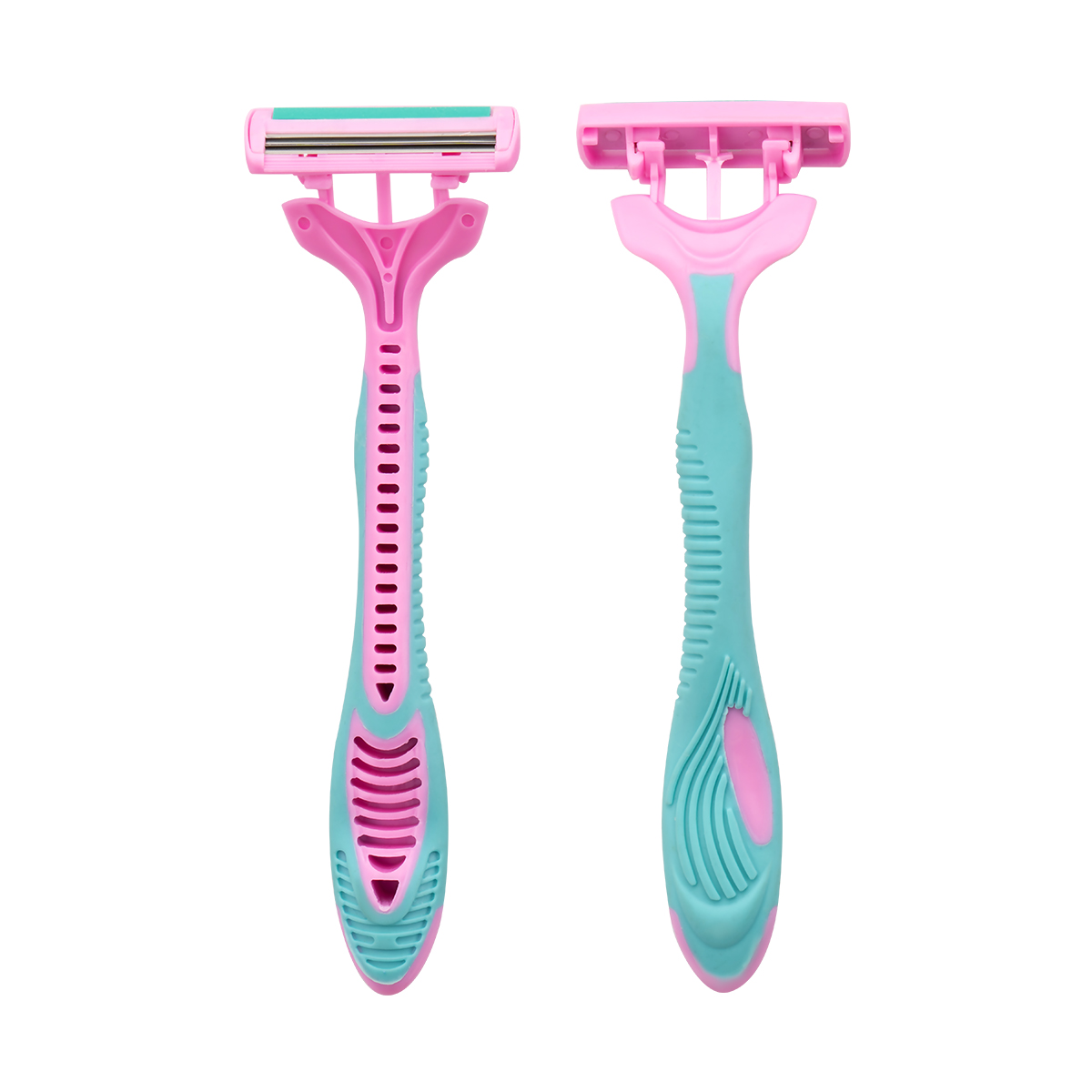 CX-T39 Lady Triple Rustfritt stål Blad Pivoting Head Disposible Razor med smørestrip