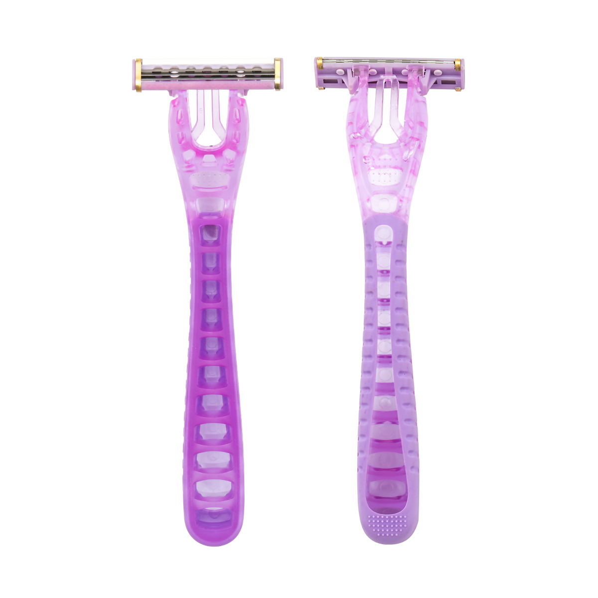 CX-T42-K Gold Edge Triple Blade Women System Razor med utskiftbart barberhode